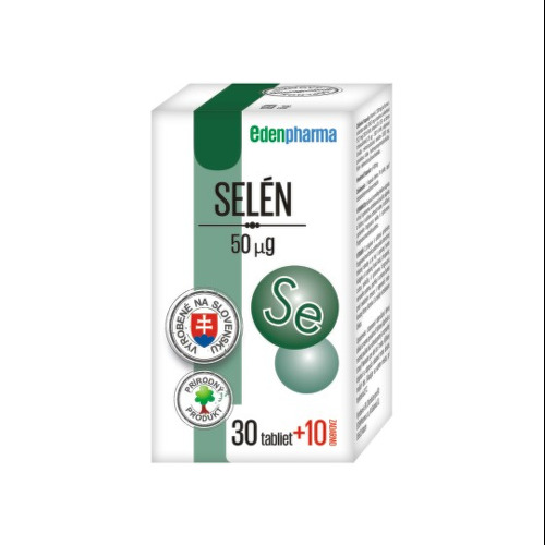 EDENPHARMA Selén 50 µg 30 + 10 tabliet ZADARMO