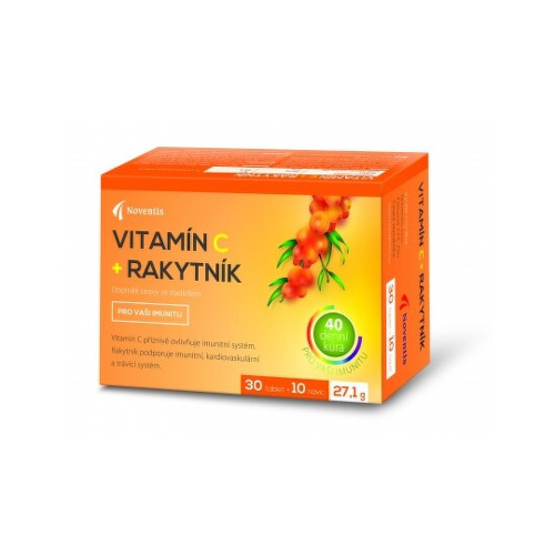 Noventis Vitamín C + Rakytník 500 mg 40 tabliet kúpite na Benulekaren.sk