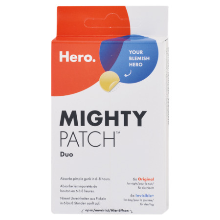 HERO Mighty patch duo hydrokoloidné náplasti na akné 1 x 12 ks