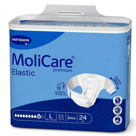 MoliCare Premium Elastic 9 kvapiek L plienkové nohavičky zalepovacie 24ks kúpite na Benulekaren.sk