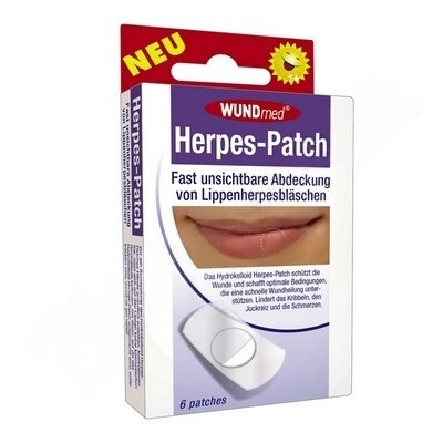WUNDMED Náplasť na herpes 6 ks