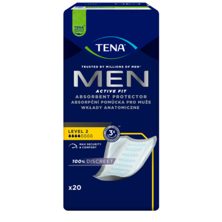TENA Men level 2 inkontinenčné vložky pre mužov 20 ks