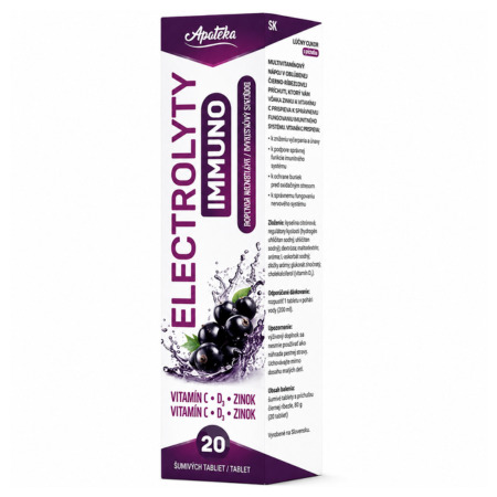 APATEKA Electrolyty immuno šumivé tablety 20 tabliet