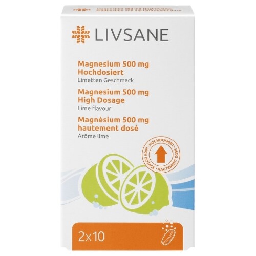 E-shop LIVSANE Magnézium 500 mg 20 šumivých tabliet