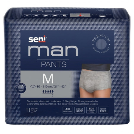 SENI Man pants L absorpčné nohavičky pre mužov pás 100-135 cm savosť 1000 ml 1 x 10 ks