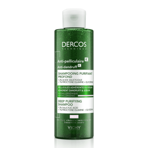 E-shop VICHY Dercos šampón proti lupinám na mastné vlasy a peelingovým efektom 250 ml