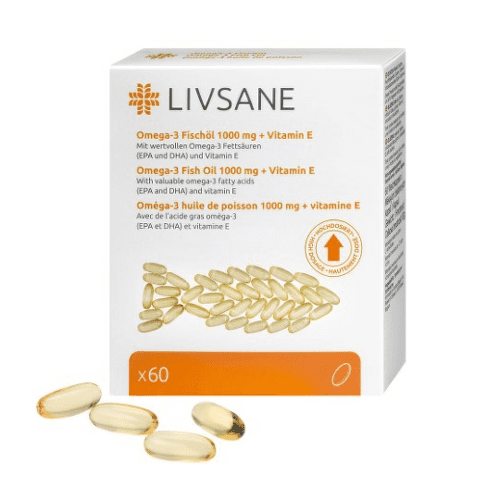 E-shop LIVSANE Omega-3 plus vitamín E 60 kapsúl