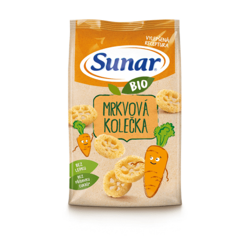 E-shop SUNAR Bio detské chrumky mrkvové kolieska 45 g