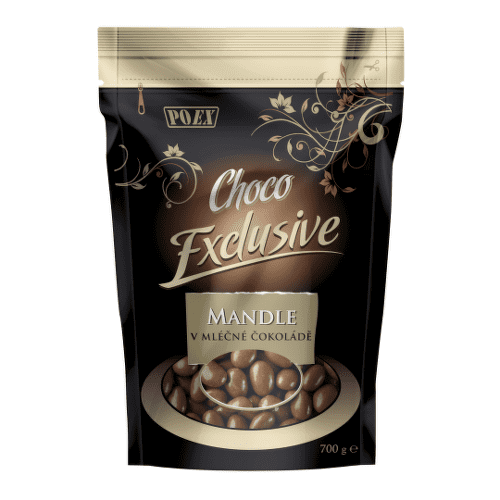 POEX Mandle v mliečnej čokoláde 700 g