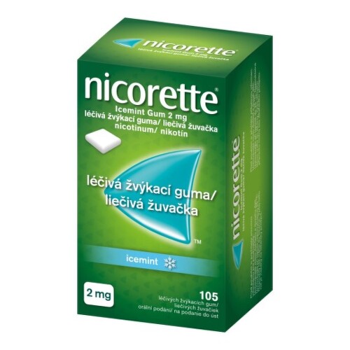 E-shop NICORETTE Icemint gum 2 mg 105 žuvačiek