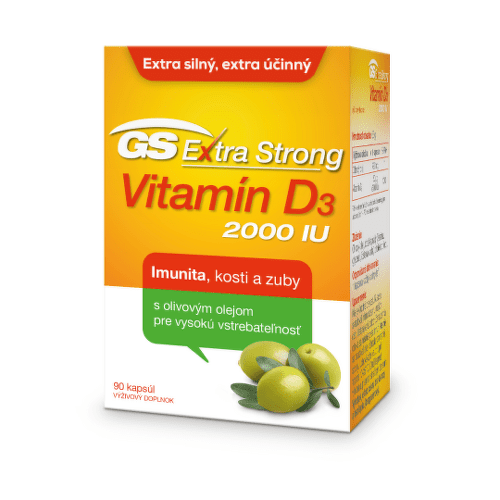 E-shop GS Extra strong vitamín D3 2000 IU 90 tabliet