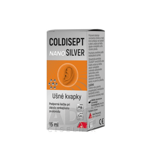 COLDISEPT nanosilver ušné kvapky 15 ml