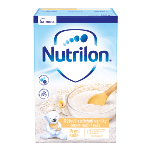 NUTRILON Obilno-mliečna prvá kaša ryžová vanilka 225 g