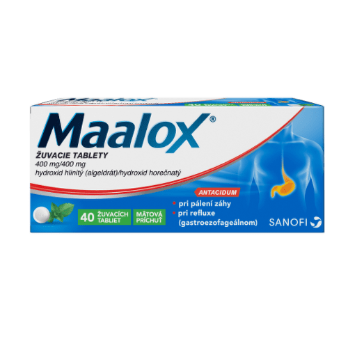 E-shop MAALOX 40 žuvacích tabliet