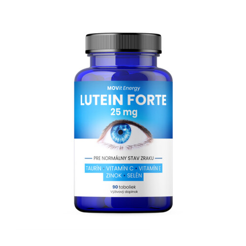 E-shop MOVIT Lutein forte 25 mg + taurín vitamín C vitamín E zinok selén 90 kapsúl