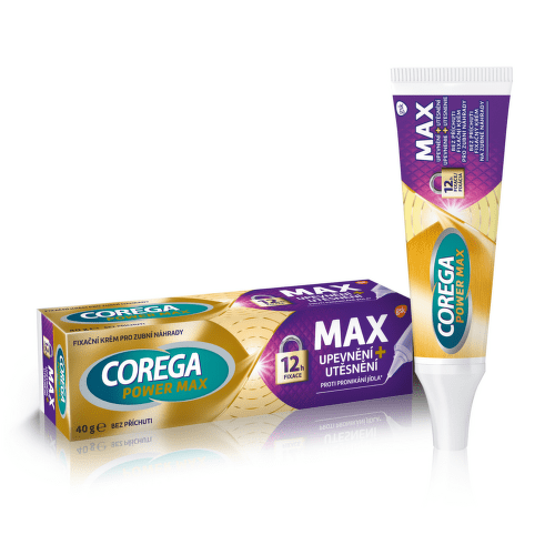 E-shop COREGA Max control upevnenie + utesnenie fixačný krém na zubné náhrady bez príchute 40 g