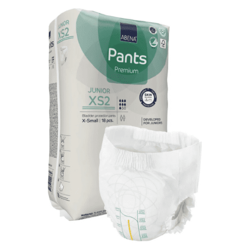 E-shop ABENA Pants premium junior XS2 navliekacie plienkové nohavičky boky 50-75 cm savosť 1500 ml 18 ks