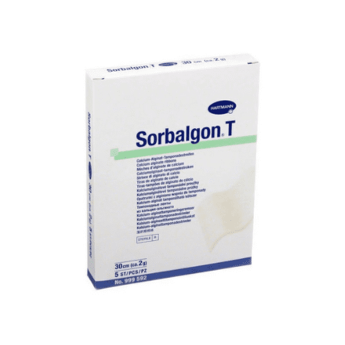 E-shop SORBALGON T prúžky tamponádne sterilné 2g/30 cm 5 ks