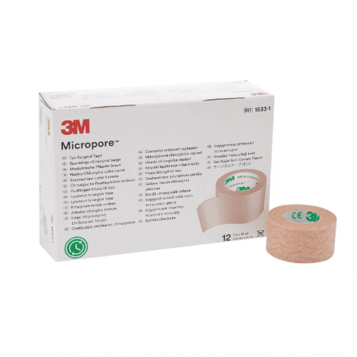 3M MICROPORE náplasť hnedá, cievka 2,5cm x9,1m, zo špeciálneho papiera 12ks kúpite na Benulekaren.sk