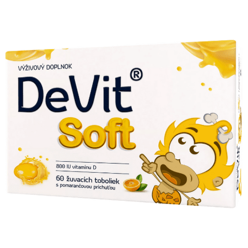 E-shop DEVIT Soft žuvacie tobolky s pomarančovou príchuťou 60 ks