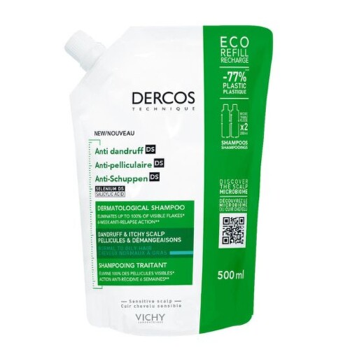 E-shop VICHY Dercos anti-dandruff DS greasy šampón proti lupinám 500 ml