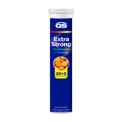 E-shop GS Extra strong multivitamín s minerálmi pomaranč 25 tabliet