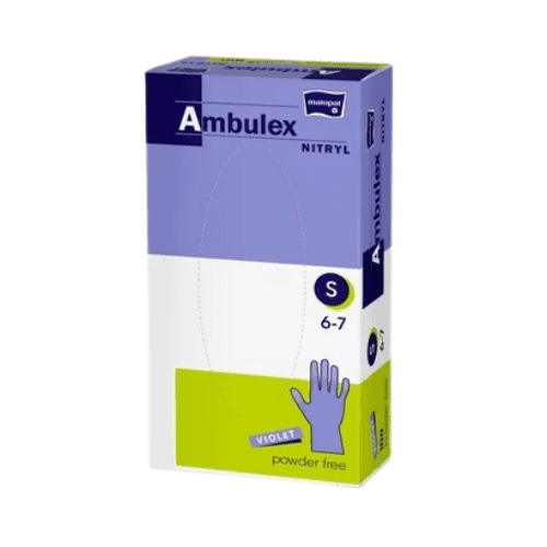 E-shop AMBULEX Vyšetrovacie a ochranné rukavice S fialové 100 ks