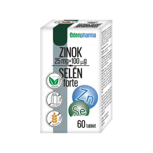 E-shop EDENPHARMA Zinok 25 mg + selén 100 µg forte 60 tabliet