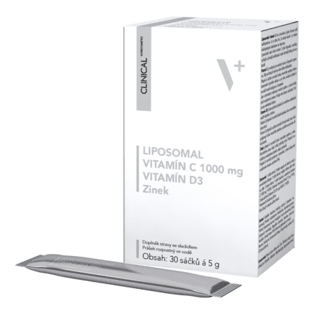 E-shop CLINICAL Liposomal Vitamín C 1000 mg + D3 + zinok 30 ks