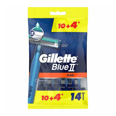 GILLETTE BlueII plus pánsky jednorazový holiaci strojček 14 ks