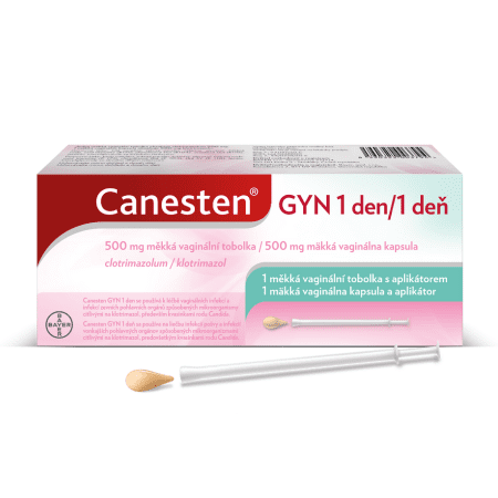 E-shop CANESTEN GYN 1 deň mäkká vaginálna kapsula 1 kapsula + aplikátor