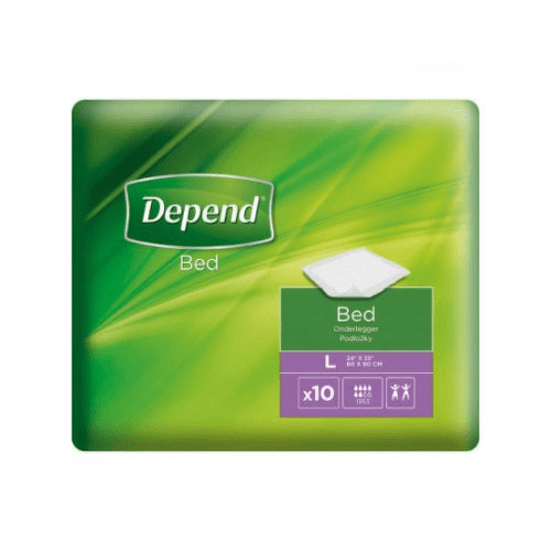 DEPEND Bed LARGE 60x90 cm absorbčné podložky 10ks kúpite na Benulekaren.sk