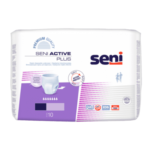 Seni ACTIVE PLUS Extra Large 4 navliekacie nohavičky (obvod 120-160cm, savosť 2000ml) 10ks