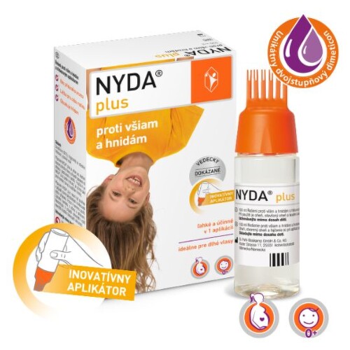 NYDA plus proti všiama hnidám 100ml kúpite na Benulekaren.sk