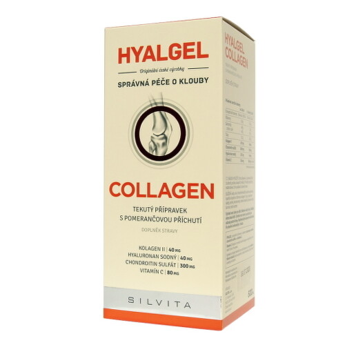 HYALGEL Collagen sirup s pomarančovou príchuťou 500 ml