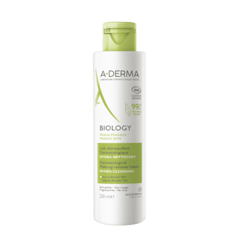 A-DERMA Biology odličovacie mlieko hydratačné 200 ml