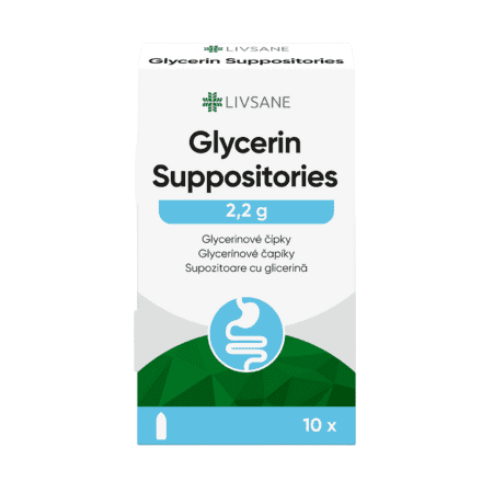 LIVSANE Glycerínové čapíky (po 2,2 g) 10ks