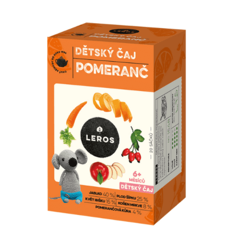 LEROS Detský čaj pomaranč 20 vreciek kúpite na Benulekaren.sk