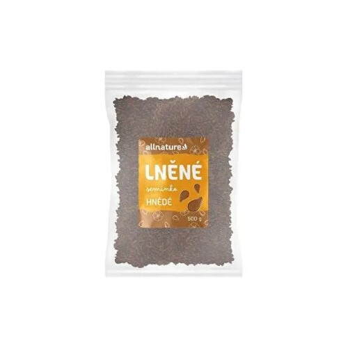 Allnature Ľanové semienko hnedé semienka 500 g kúpite na Benulekaren.sk