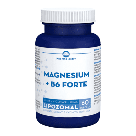 PHARMA ACTIV Lipozomal magnesium + B6 forte 60 kapsúl