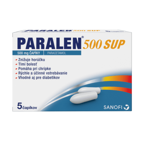 PARALEN 500 SUP 500 mg čapíky 5 ks kúpite na Benulekaren.sk