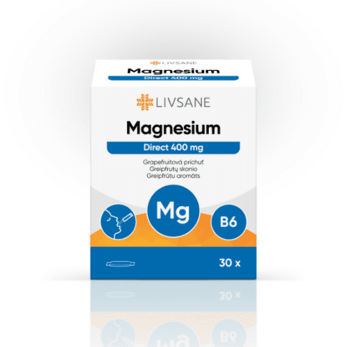 LIVSANE Magnézium direct 400 mg grapefruit 30 ks