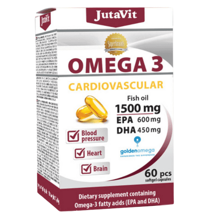JutaVit Omega 3 Kardiovaskulár 1500 mg, 60 cps kúpite na Benulekaren.sk