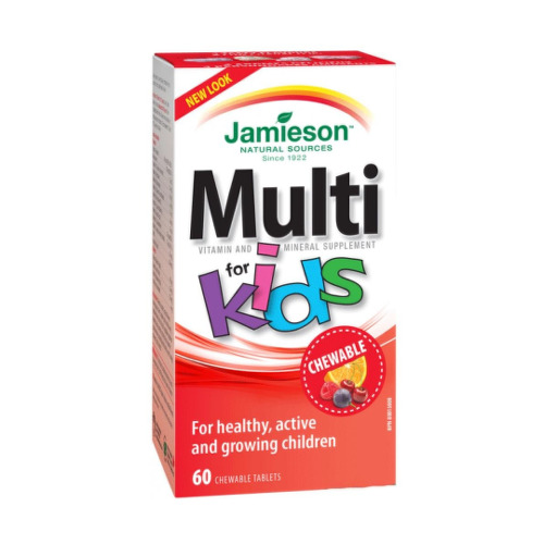 Jamieson Multi Kids tablety na cmúľanie s multivitamínovým komplexom pre deti 60 tbl kúpite na Benulekaren.sk
