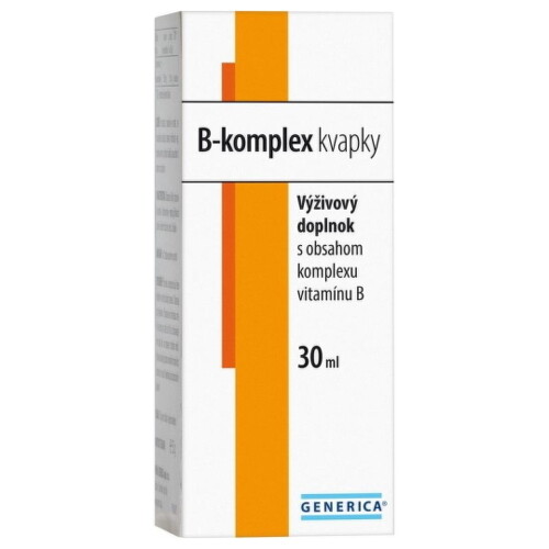 Generica B-complex drops komplex vitamínu B 30 ml kúpite na Benulekaren.sk