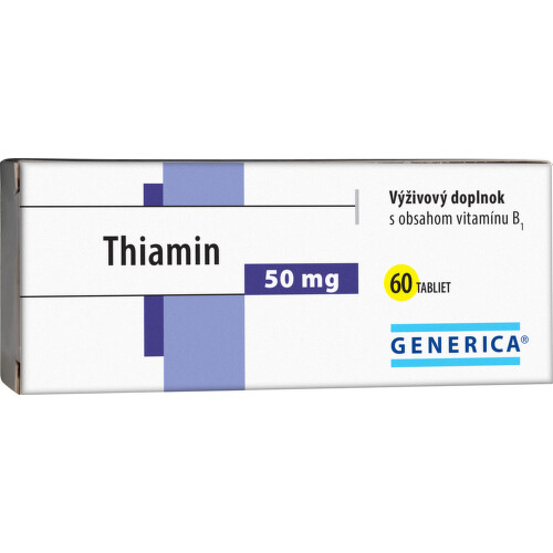 Generica Thiamin tablety pre normálnu činnosť nervovej sústavy 60 tbl kúpite na Benulekaren.sk