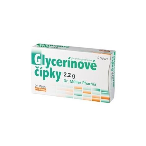 DR. MÜLLER Glycerínové čípky 2,2 g 12 kusov