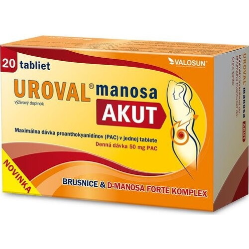 WALMARK Uroval manosa akut 20 tabliet