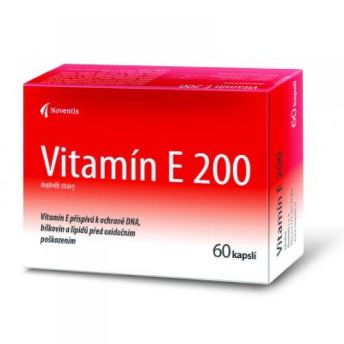 Noventis Vitamín E 200mg kapsuly na podporu ochrany buniek pred oxidačným stresom 60 cps kúpite na Benulekaren.sk