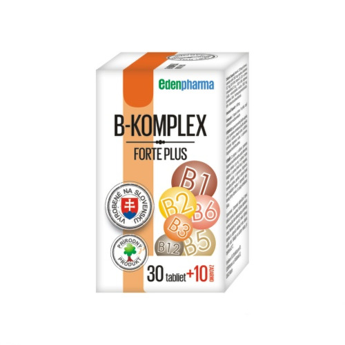 EDENPHARMA B-komplex forte plus 30 + 10 tabliet ZADARMO